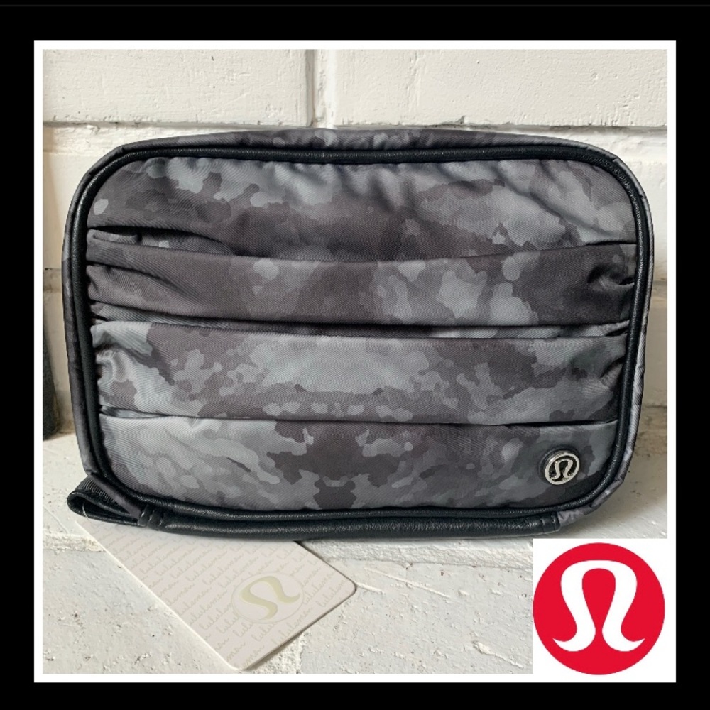 NWT Lululemon Essentials toiletry Kit camo